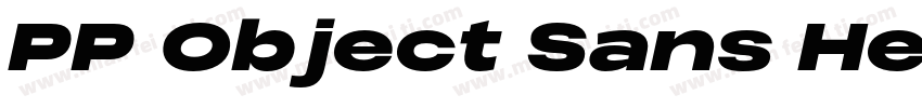 PP Object Sans Heavy字体转换